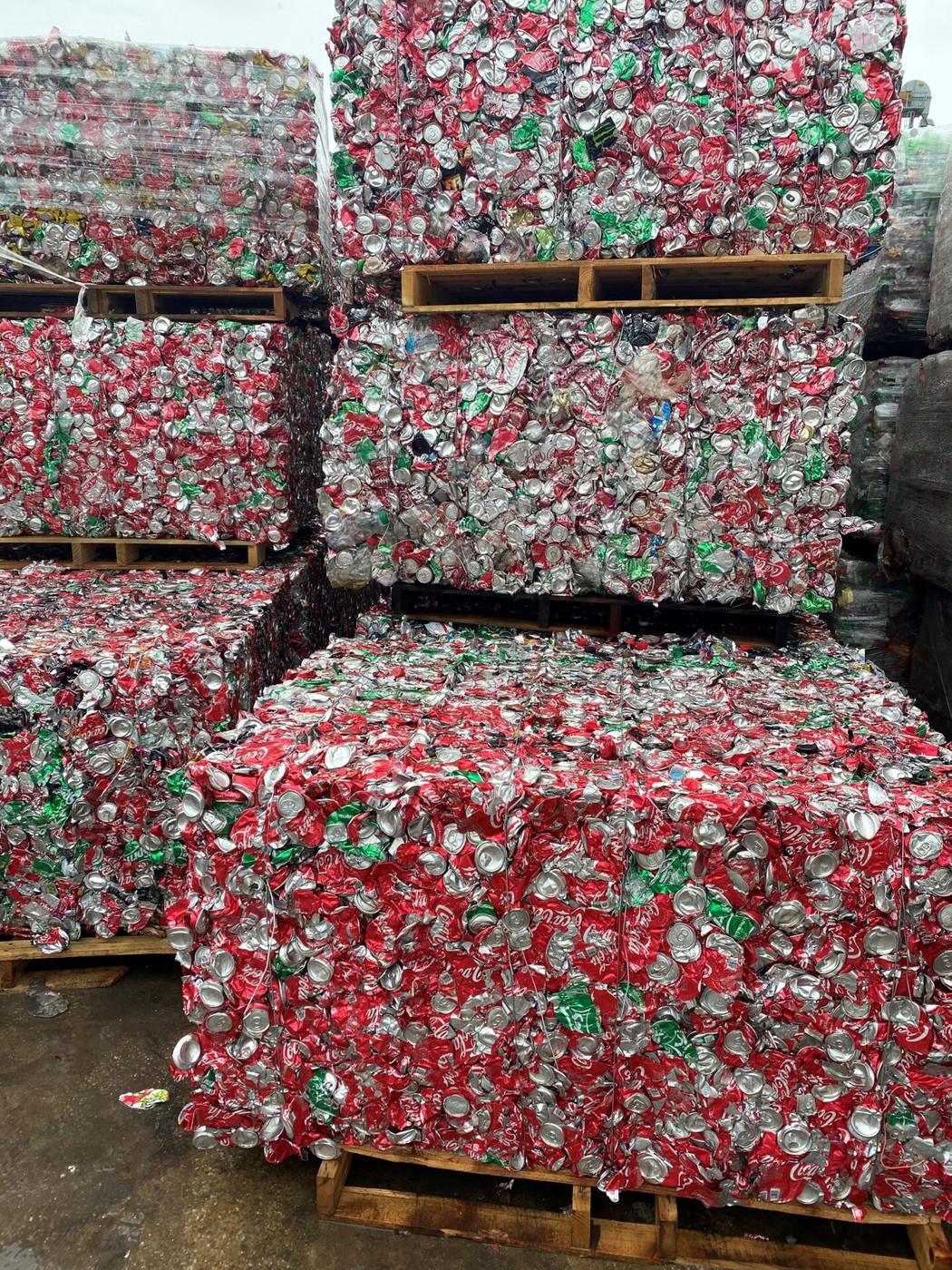 Baled aluminum UBC scrap